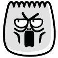 A face with wide eyes and raised eyebrows, indicating astonishment.