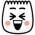 A face with sparkling eyes and a big smile, indicating excitement.