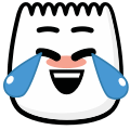 A face laughing, indicating joy or amusement.