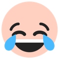 A face laughing with tears streaming down, indicating extreme laughter.