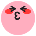 A face with hearts in its eyes, indicating love or admiration.