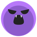 A face with an open mouth, often used to express excitement or yelling.